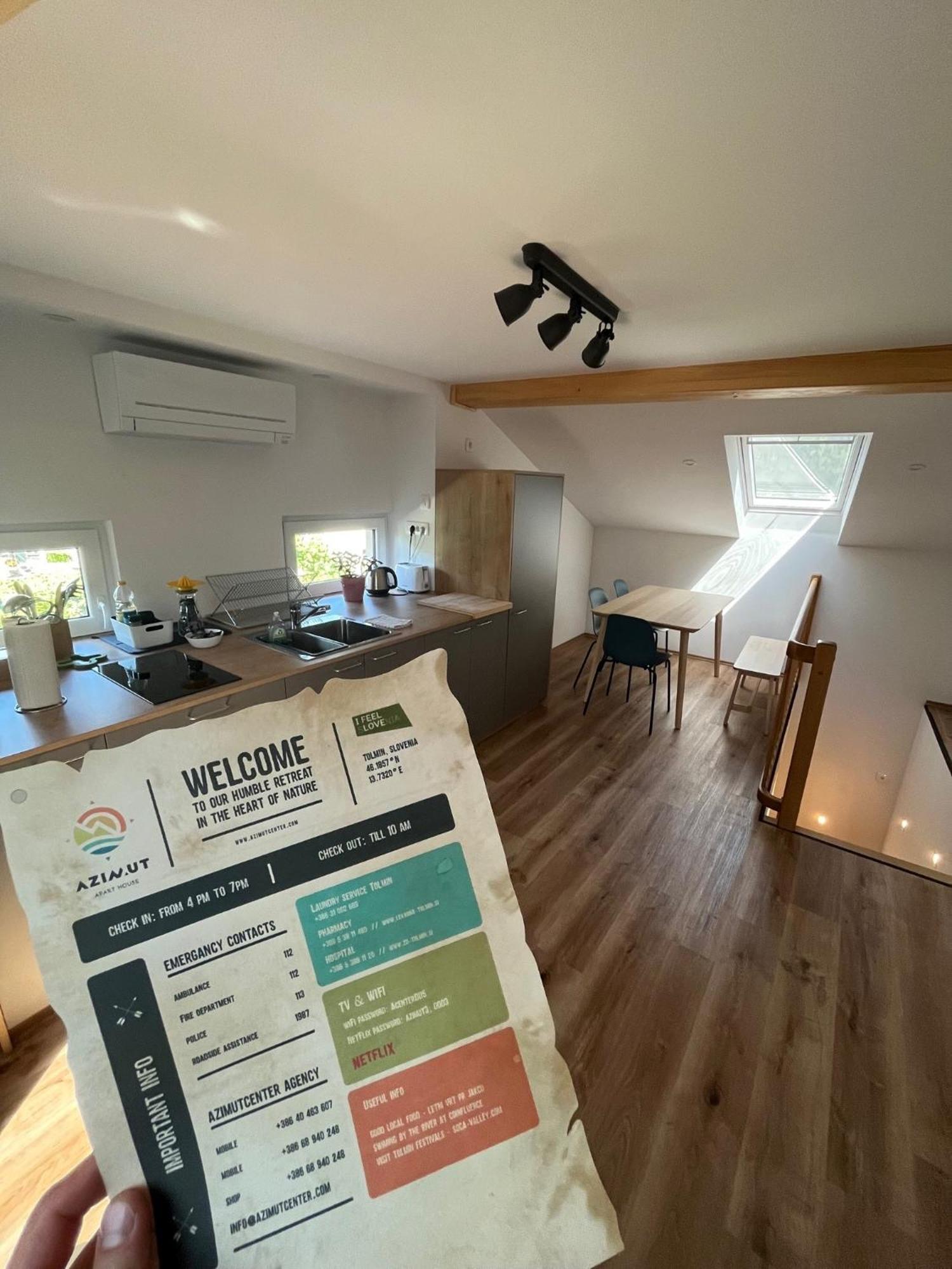 Ferienwohnung Azimut Hisa Tolmin Exterior foto